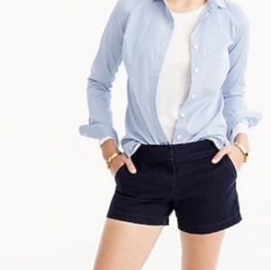 J. Crew Navy Blue 3" Chino Shorts Size 4